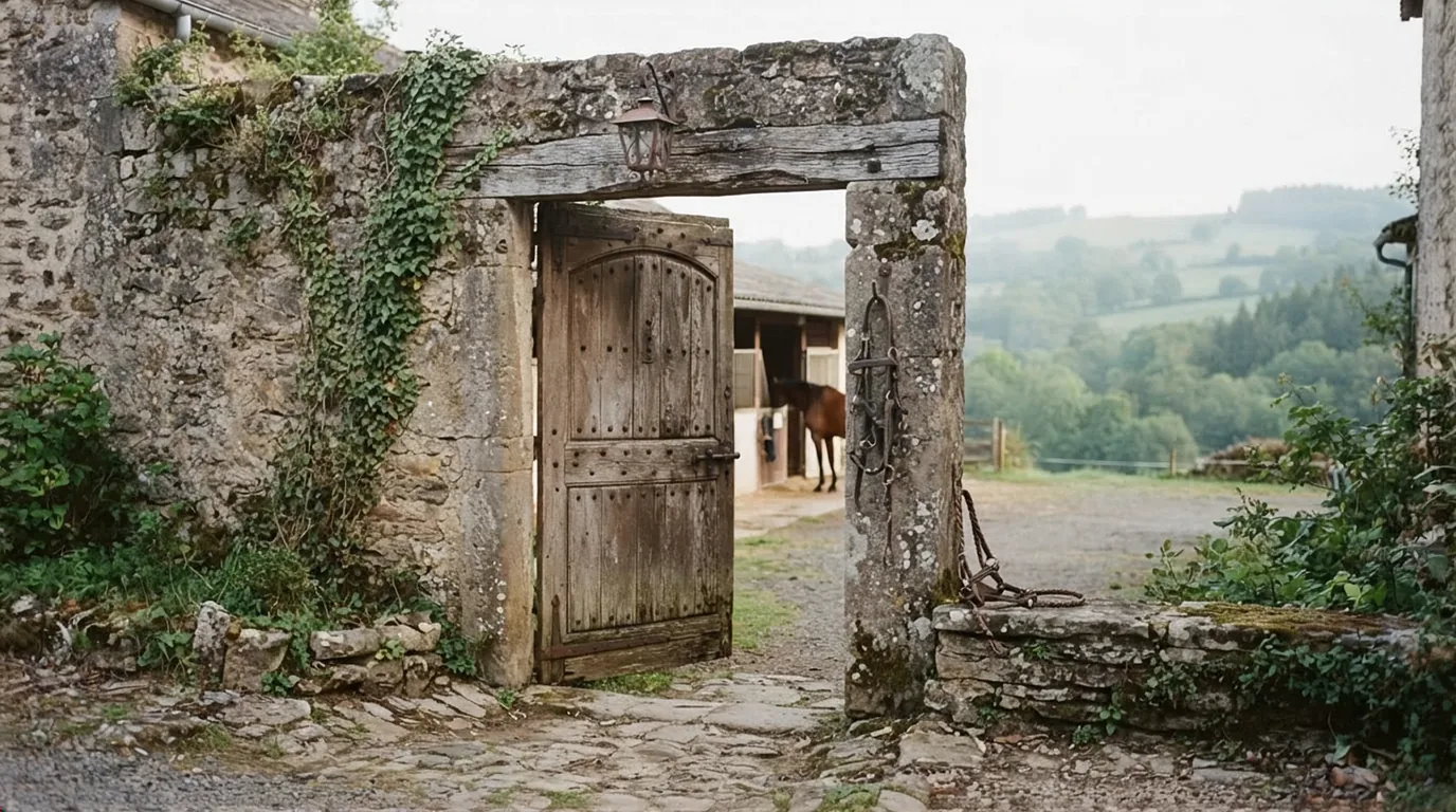 Entrée du Ferme équestre Capperhan's, centre équestre à Champs-sur-Tarentaine-Marchal